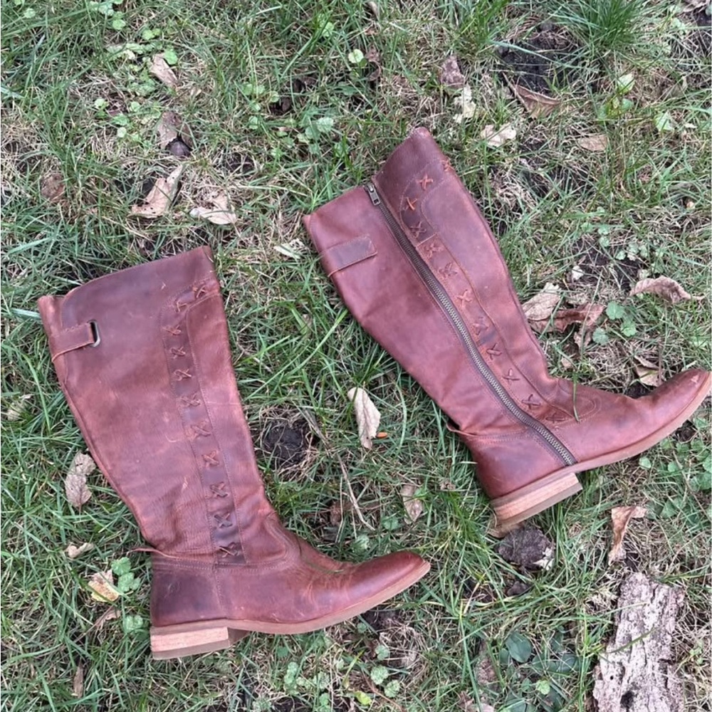 Born Chestnut Over the Knee Boots